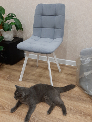 Стул на металлокаркасе Чилли горчичный / черный фото покупателя 759