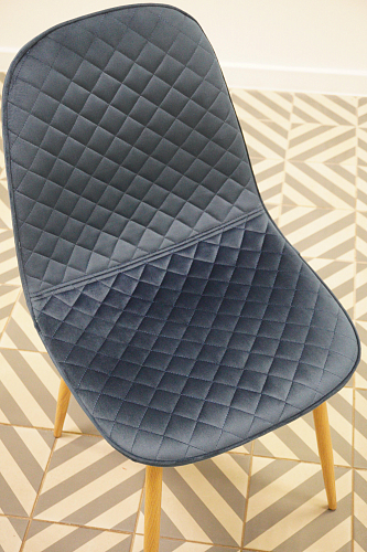 Стул на металлокаркасе Capri голубой из шоурума 6