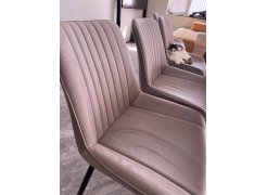 Стул на металлокаркасе Седа К крутящийся светло-серый  / белый фото покупателя 321