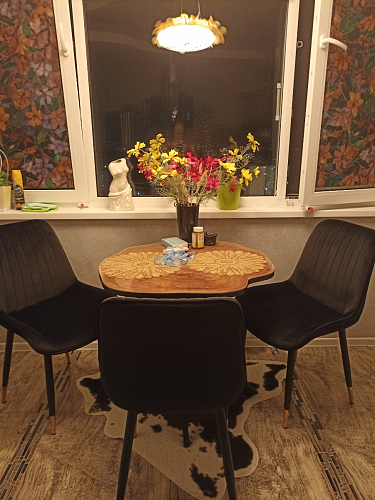 Стул на металлокаркасе Seda 1 green / gold / black фото покупателя 22