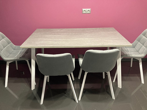 Стол Тринити Лофт 120 32 мм дуб галифакс табако / черный матовый фото покупателя 106