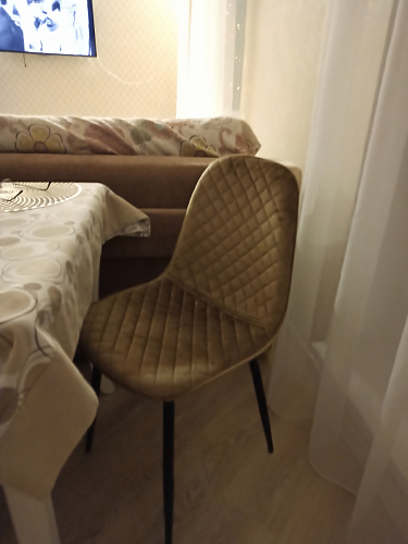 Стул на металлокаркасе Capri blue / white фото покупателя 39