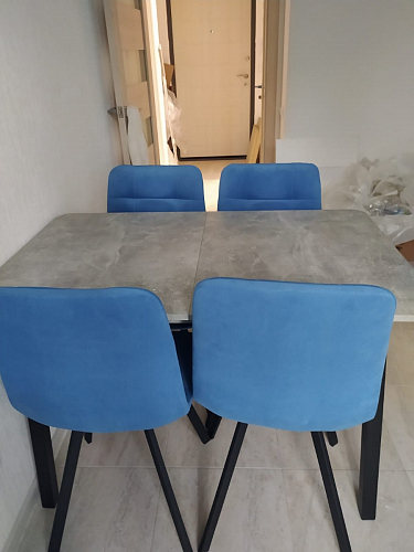 Стул на металлокаркасе Чилли черный / зеленый фото покупателя 1327