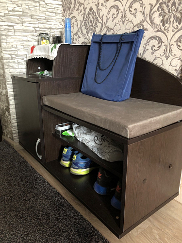 Обувница Аврора дуб млечный / венге фото покупателя 54