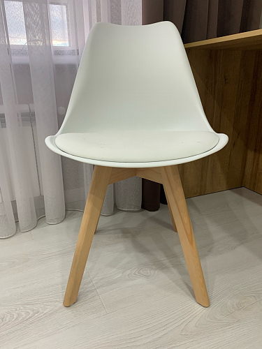 Деревянный стул Bonuss темно-серый / черное сидение / черный фото покупателя 93