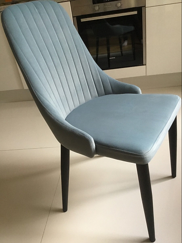 Стул на металлокаркасе Kora light blue / white фото покупателя 230