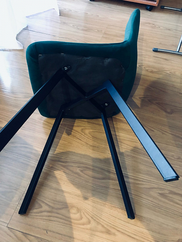 Стул на металлокаркасе Чилли синий / белый фото покупателя 757