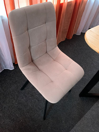 Стул на металлокаркасе Чилли синий / белый фото покупателя 829