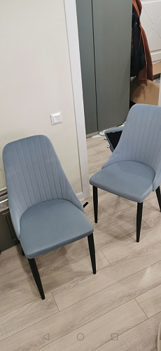 Стул на металлокаркасе Kora dark gray / black фото покупателя 472