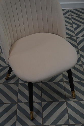 Стул на металлокаркасе Gabi gray / black из шоурума 5