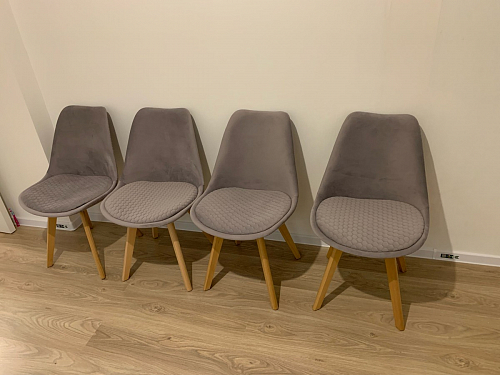 Стул Bonuss blue / wooden legs фото покупателя 94