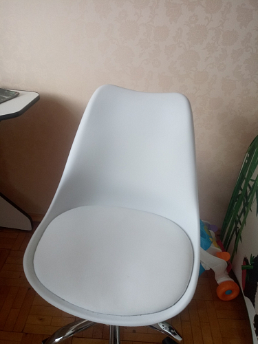 Компьютерное кресло Kolin с подушкой clear / white фото покупателя 198