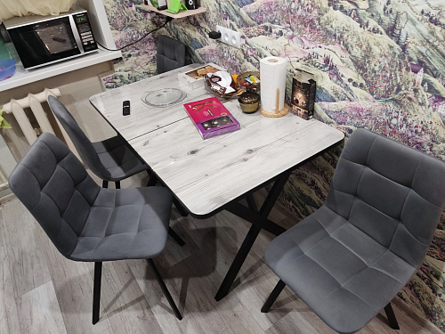 Комплект стульев Чилли 2 шт бежевый / черный фото покупателя 118