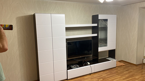 Готовая гостиная Jimenez дуб венге / белый глянец фото покупателя 60