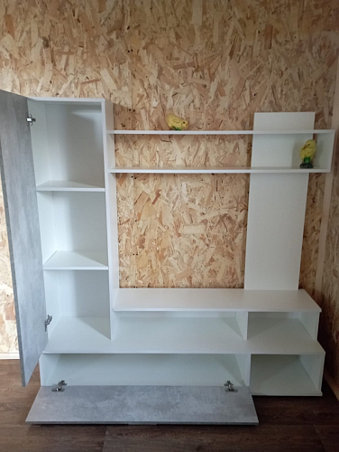 Готовая гостиная Jimenez дуб венге / белый глянец фото покупателя 15