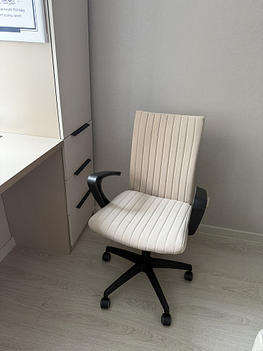 Компьютерное кресло Spark/Спарк флок бежевый 7 фото покупателя 13