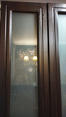 Витрина Монблан МБ-27К венге / орех шоколадный фото покупателя 1