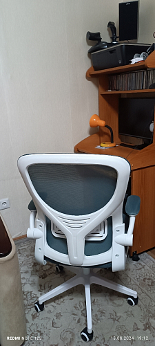 Компьютерное кресло Konfi light gray / blue / white фото покупателя 176