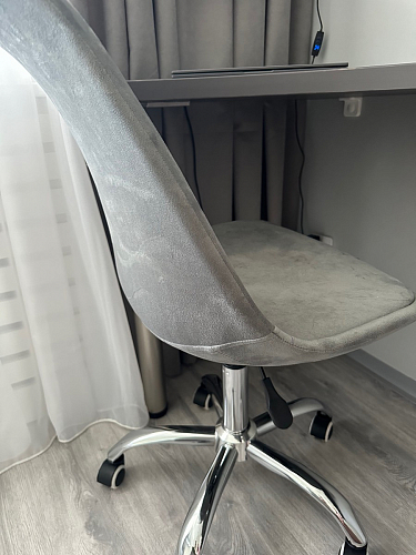 Компьютерное кресло Kolin с подушкой clear / white фото покупателя 297