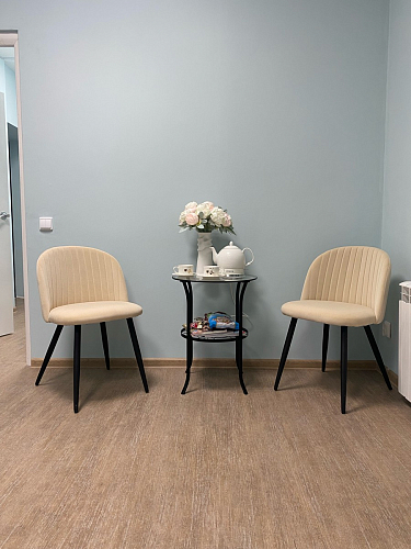 Стул на металлокаркасе Gabi 1 light purple / black / gold фото покупателя 177