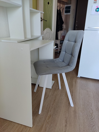 Стул на металлокаркасе Чилли черный / зеленый фото покупателя 697