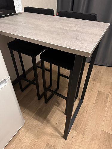 Барная стойка Дилан Лофт 120х60х90 бетон фото покупателя 185