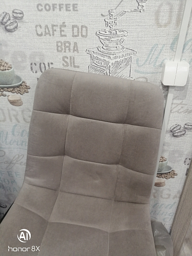 Стул на металлокаркасе Чилли синяя ткань / белый фото покупателя 317