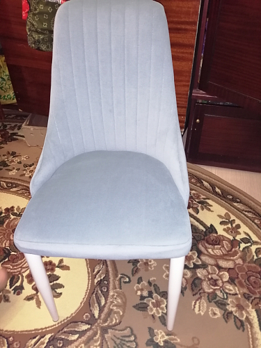 Стул на металлокаркасе Kora light blue / white фото покупателя 158