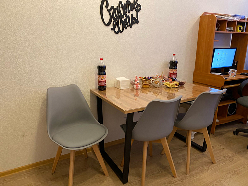 Деревянный стол Лота Лофт 120x75 дуб крафт табачный / черный матовый фото покупателя 31