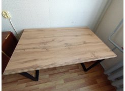 Стол Лота Лофт 120 25 мм дуб делано темный / черный матовый фото покупателя 275