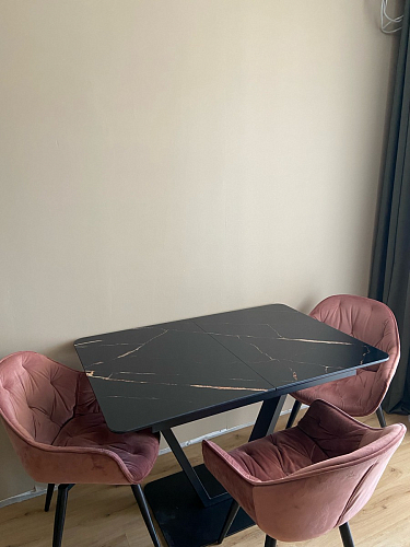 Стол на тумбе Бугун белый / золото фото покупателя 85