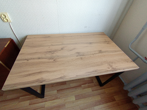 Стол раскладной Лота Лофт 120 25 мм юта / черный матовый фото покупателя 277