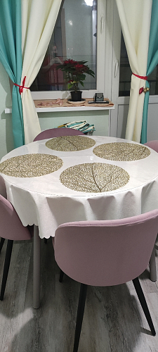 Стул на металлокаркасе Gabi 1 light blue / black / gold фото покупателя 50