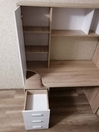 Письменный стол КСТ-16 левый венге / беленый дуб фото покупателя 9