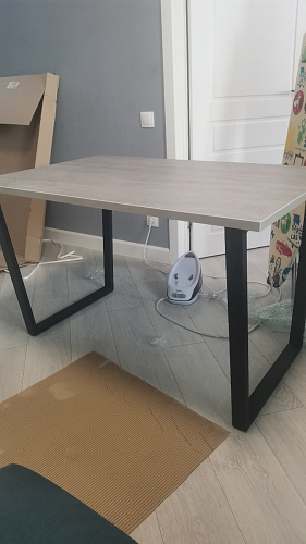 Стол раскладной Лота Лофт 120 25 мм юта / черный матовый фото покупателя 159