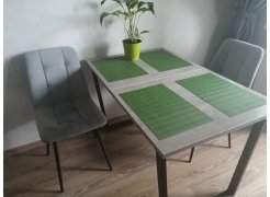 Деревянный стол Лота Лофт 120(160)х75 черный матовый / бетон светлый фото покупателя 24