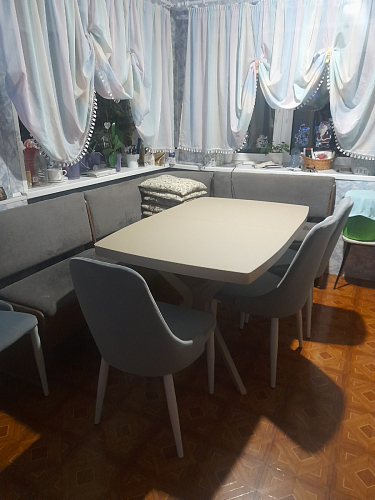 Стул на металлокаркасе Kora gray / black фото покупателя 440