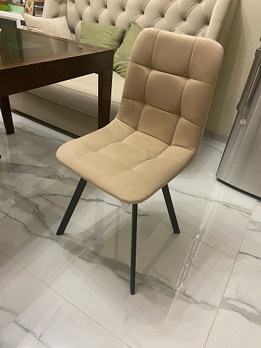 Стул на металлокаркасе Чилли К кирпичный / черный фото покупателя 297