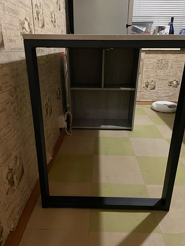 Письменный стол Битти Лофт 116х60х75 дуб делано светлый / белый матовый фото покупателя 83