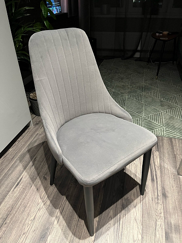 Стул на металлокаркасе Kora dark gray / black фото покупателя 130