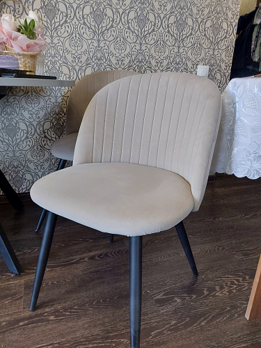 Стул на металлокаркасе Gabi gray / black фото покупателя 205