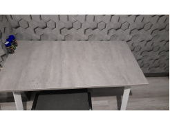 Стол Тринити Лофт 120 32 мм бетон / черный матовый фото покупателя 133