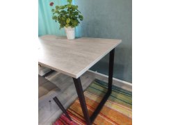 Стол Лота Лофт 140 25 мм юта / белый матовый фото покупателя 530