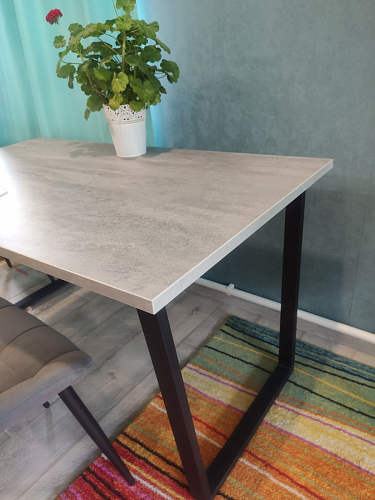 Деревянный стол Лота Лофт 120х75 белый матовый / дуб крафт золотой фото покупателя 530