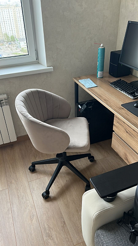 Компьютерное кресло Пард экокожа белый фото покупателя 122