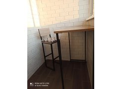 Барная стойка Дилан Лофт 120х40х90 бетон светлый фото покупателя 114