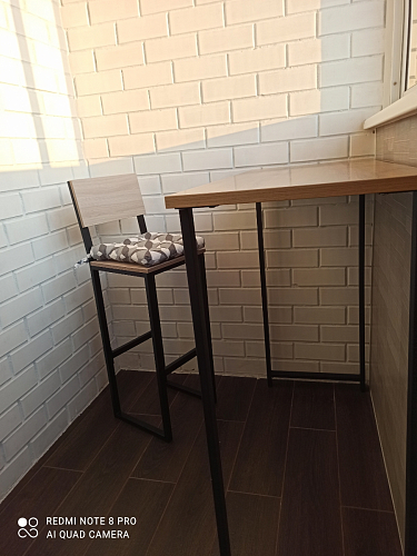 Барная стойка Дилан Лофт 120х40х98 дуб делано темный фото покупателя 114