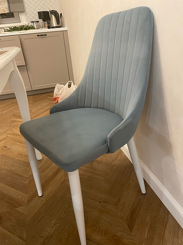 Стул на металлокаркасе Kora dark gray / black фото покупателя 112