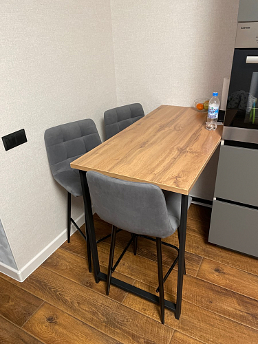 Барная стойка Дилан Лофт 120х50х90 бетон фото покупателя 153