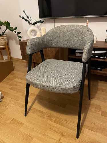 Стул на металлокаркасе Twin gray / black фото покупателя 59